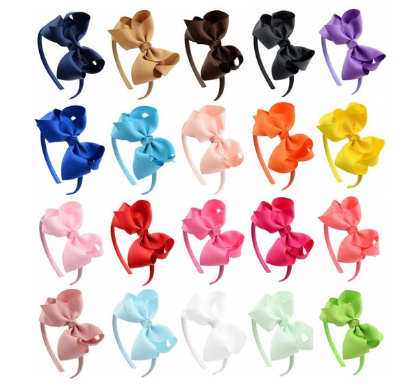 

cute pure color hairbands new bows hairband children hair hoop children accessories fashion lovely headwear gift hair accessories, Slivery;white