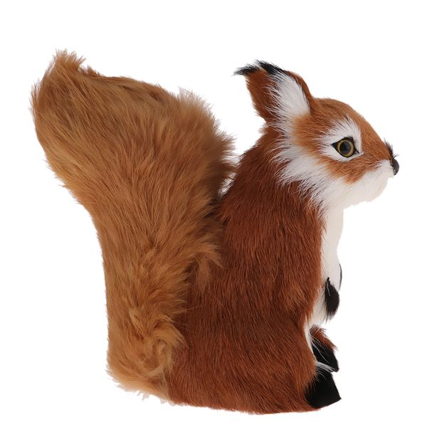 

simulation squirrel model furry squirrel toy indoor home deskornament