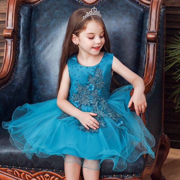 

baby girls unicorn dress flower princess dresses kids party dress wedding dress cake layered lovely pettiskirt