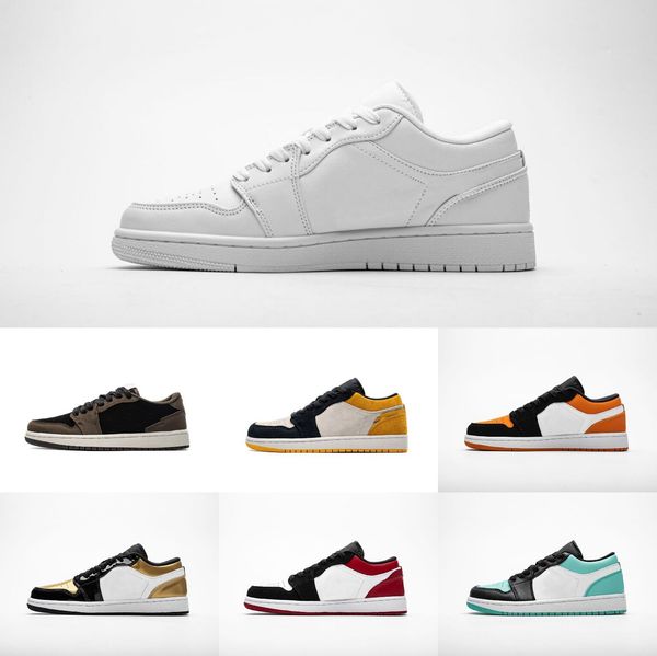 

2020 jumpman 1 mes low basketball shoes tropical light travis unc paris obsidian ember glow bred toe retroes 1s women skateboard shoes