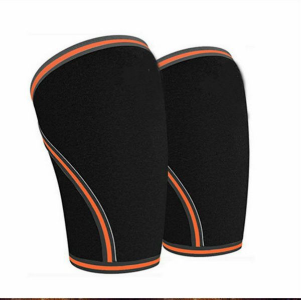 

7mm 1 pair training wod knee sleeve , squats knee support , gym workout, powerlifting, weight of compression sleeves, Black;gray