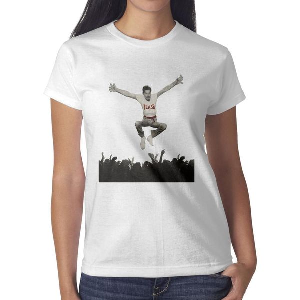 

freddie mercury flash jump crowd white womens t shirt,shirts,t shirts,tee shirts printing personalised superhero band athletic t shirt