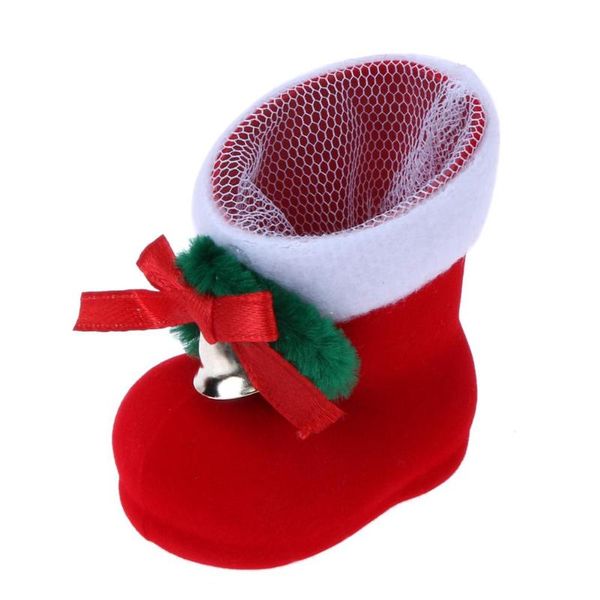 

christmas decor santa claus candy boots home party gift red boots