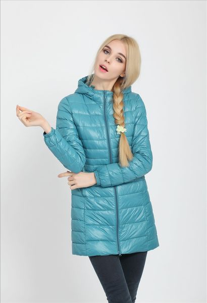

matt fabric s- 7xl plus long down jacket women winter ultra light down jacket women with hooded down coat female big size coats, Black