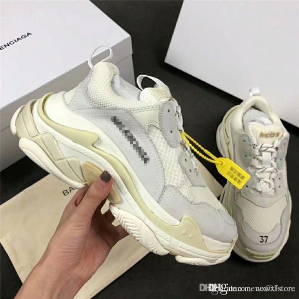 

New rare no 1balenciaga triple carpe uomo donna dal trainer neaker with box