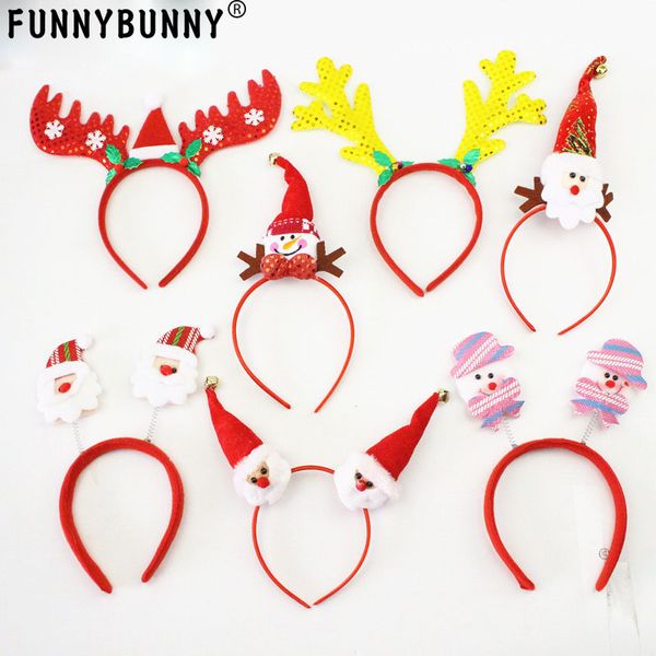 

funnybunny christmas antler headband santa claus snowman headband child headdress prom party props