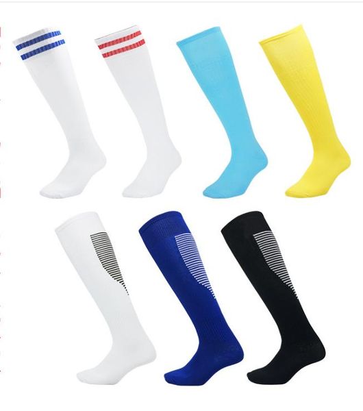 

thin section breathable summer sports socks children over the knee long football socks, Black
