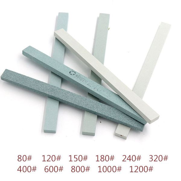 

5 pcs flat side oil stone green silicon carbide abrasive jade article fine polishing fixed-angle special oil stone sharpener