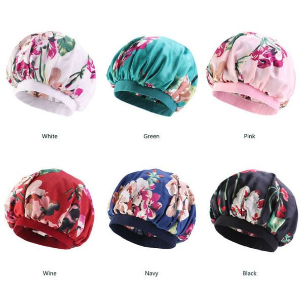 

голова уход женщины длинные волосы атласная bonnet cap ночной сон hat cap шелковый wrap эластичный регулируемый ремешок night cap другое ван