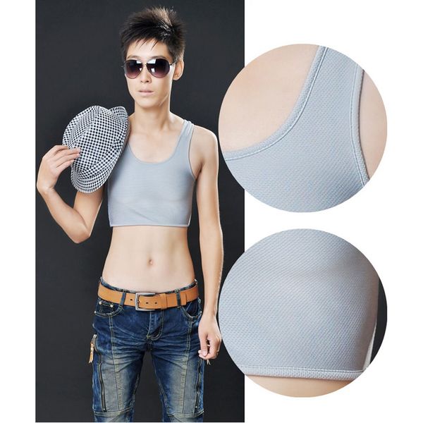 

buckle short chest breathable buckle short chest breast binder trans lesbian tomboy ls, White;black