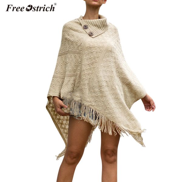 

свободный страус осень пальто женские свитера 2019 зима harajuku kawaii мода отложным воротником кнопки вязаный свитер женщин n30, Black