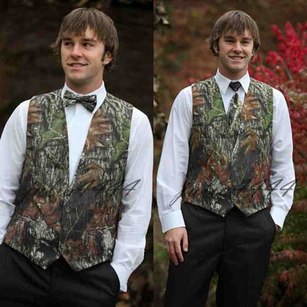 New Arrival Airtailors Fashion Camo Vest For Rustic Wedding Mens