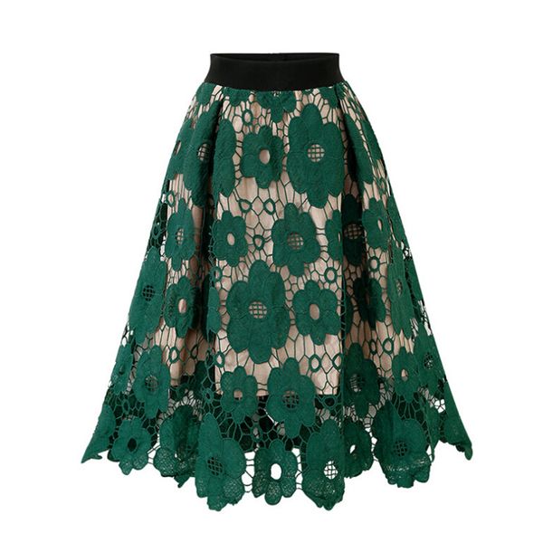 

summer skirts womens 2019 gothic flower skirts for women korean high waist skirt faldas mujer moda 2019, Black
