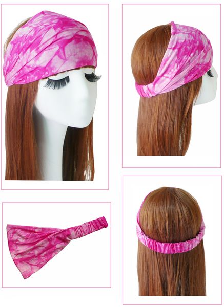 

fashion elastic women headband dance biker wide headbands stretch ribbon head band ladies hair accessories aale254, Slivery;white