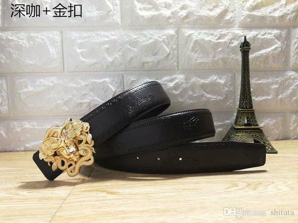 

new belt designer belts mens and women belts designer belt snake luxury belt leather business belts womens big gold buckle dse, Black;brown