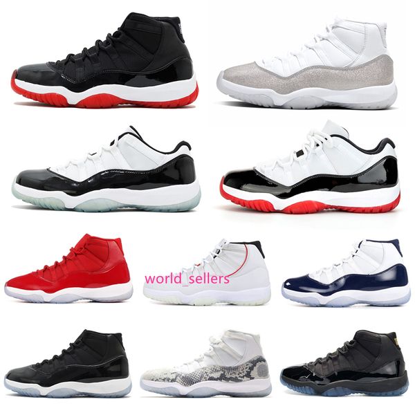 

men basketball shoes jumpman air 11 bred 2019 11s concord gamma blue mens trainers athletic sports sneakers 5.5-13