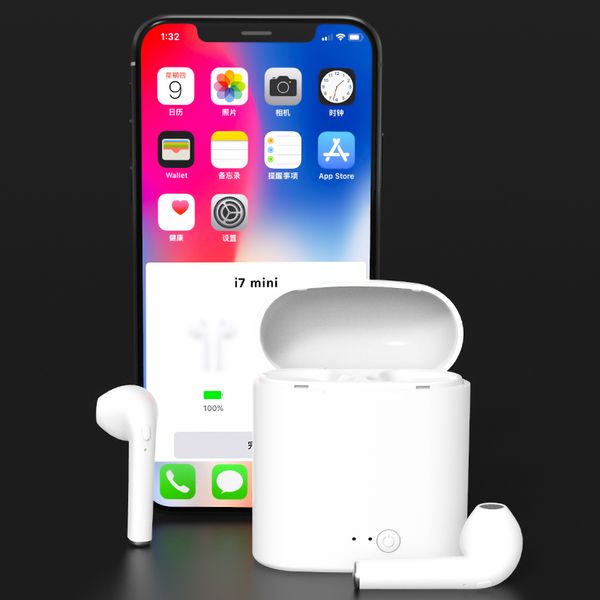 

New upgrade i7 mini pop up window 5 0 bluetooth earbud wirele headphone colourful portable earphone with charge box pk i7 i9 tw