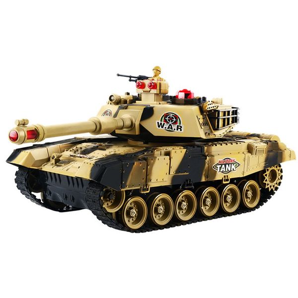 

large remote control tank charging battle launching off-road tracked remote control car boy children's toy car