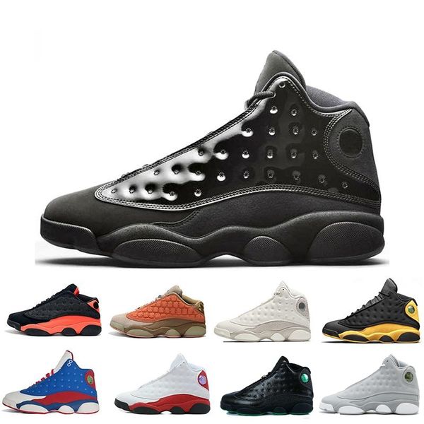 

with box 13 bred chicago flint grey new men women air basketball shoes 13s he got game melo dmp hyper royal sneakers