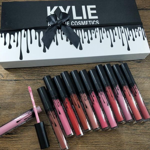 

In tock kylie lipglo fall pink brithday take me on 12 color matte liquid lip tick ky co metic 12pc lipglo lip glo e