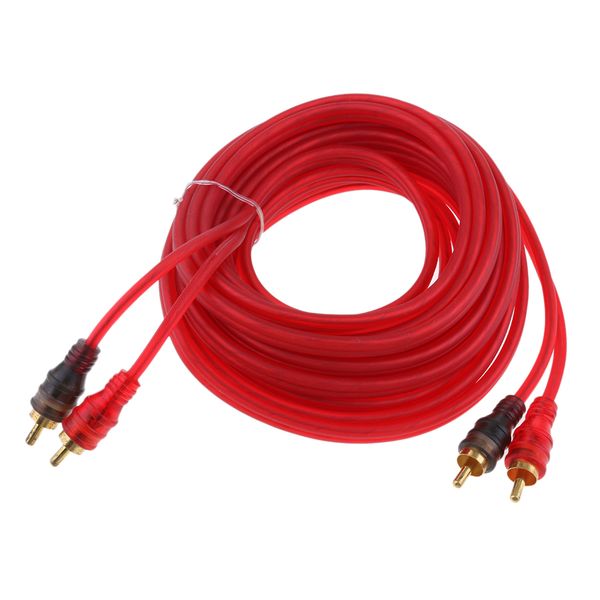 

rca to rca audio cable triple shielded spiral twisted dual male rca cable