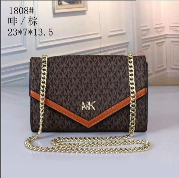 

Designer Chain handbags and purses 2020 zipper Short Clutch Wallet Fashion Small Female Purse Short Purse Fashion Women original logo brown