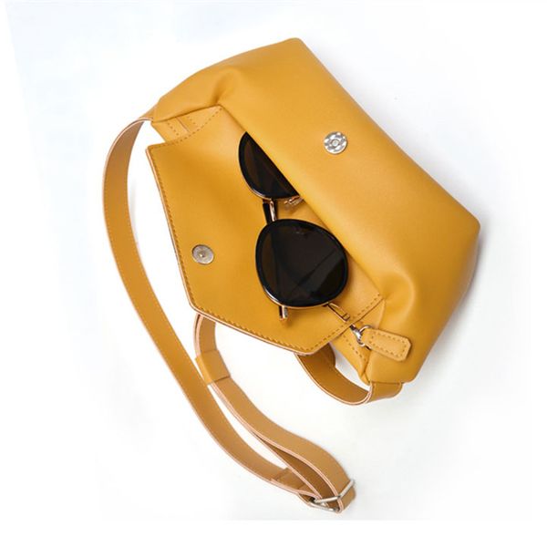 

puou 2020 fashion waist bags phone sunglasses case chest packs pu leather belt bag women waist belt bag girl bum pouch