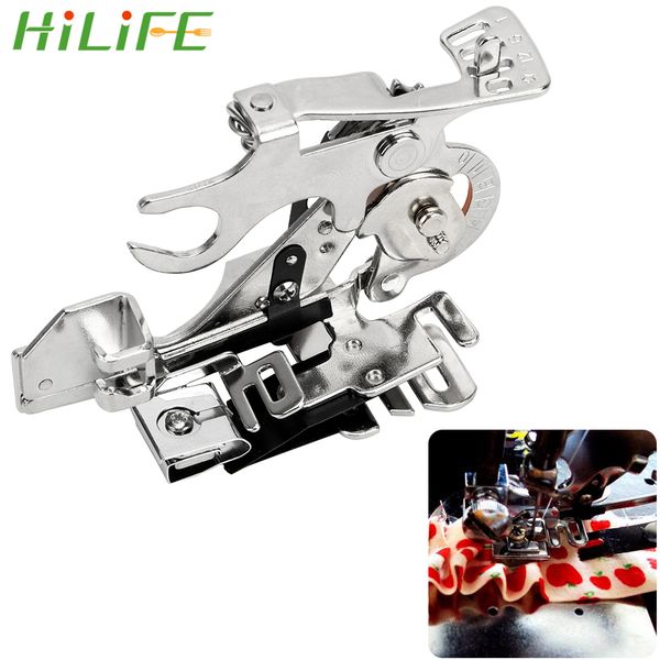 

hilife 1 piece ruffler presser foot sliver attachment presser foot low shank pleated household sewing machine accessories
