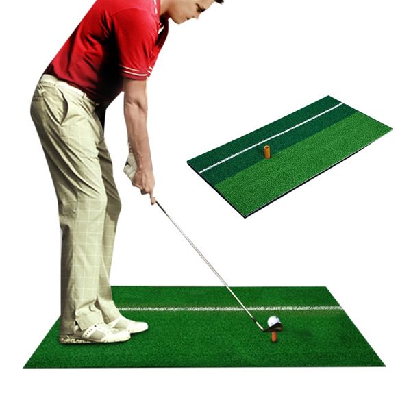 

2020 indoor golf mat training hitting pad practice rubber grass mat grassroots green golf training tools backyard 30x60cm