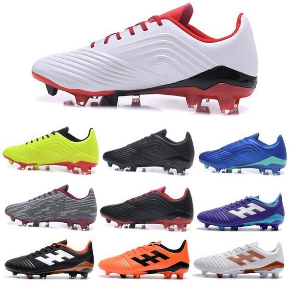 

2018 new mens suprefly soccer cleats pp predator 18 fg soccer shoes mens low ankle outdoor football boots