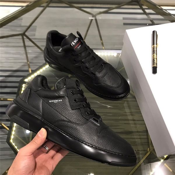 

luxury platform men's shoes wild vintage outdoor men's shoes lightweight comfortable casual shoes 01, Black