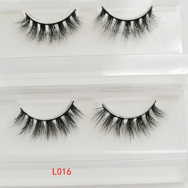 

3d mink hair thick long false eyelashes thick natural fake eye lashes makeup crossing full strip wispy lashes 7