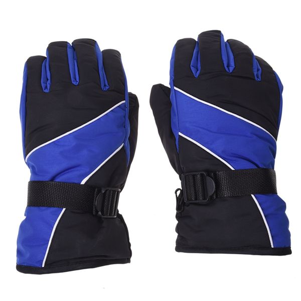 

men ski gloves thermal waterproof for winter outdoor sports snowboard (blue