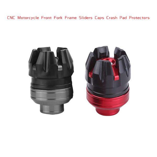 

kkmoon 2pcs cnc aluminum front fork wheel frame sliders caps motorbike falling protections auto product