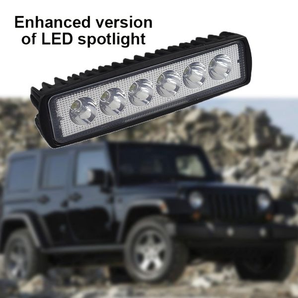 

18w led drl car working lights waterproof off-road light super bright spotlight for off-road car motorcycle