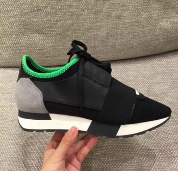 

kanye west bale nciaga low sneakers men and women leather business casual shoes paris men designer shoes 35-47 t02, Black