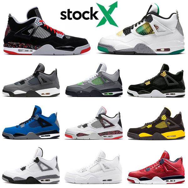 

wholesale 2020 new 4 4s basketball shoes trainers luxury black cat oreo fiba tattoo raptors motorsport dunk from designer sneakers