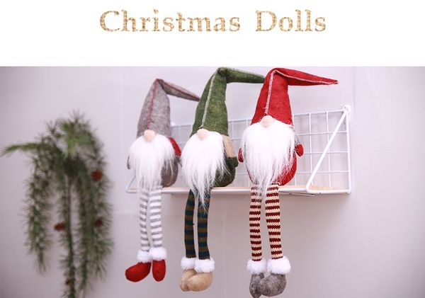

новогоднее украшение для эльфа санта поставки новогодний ужин xmas not face кукла фаршированные украшения для оконных украшений