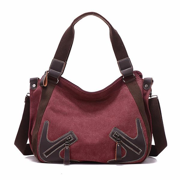 

fashion women canvas shoulder bags big capacity female cloth handbag tote bag reusable foldable eco shopping bag four colors
