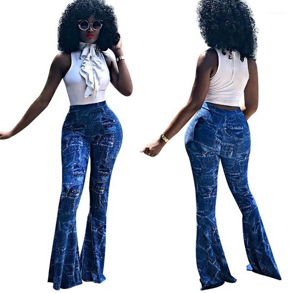 

patch pants fashion womens jeans flare pants womens designer jeans autumn and winter casual slim skinny, Blue
