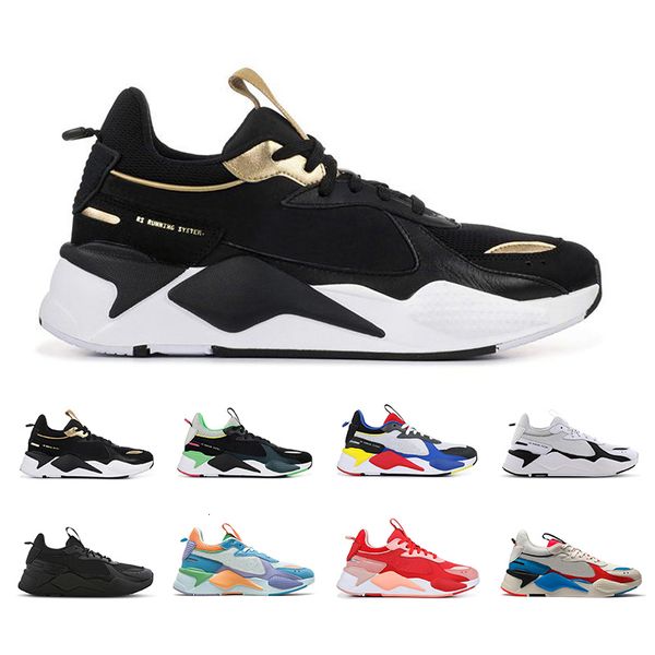 

rs-x reinvention casual mens running shoes triple black dad creepers men women trainer sports sneakers size 36-45