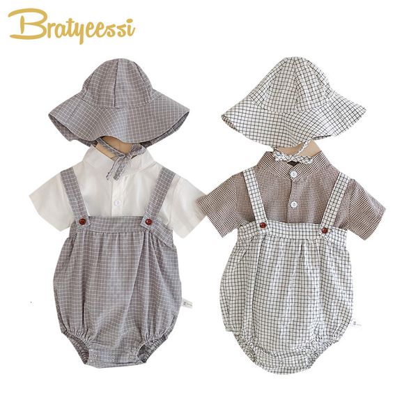 

boy new summer clothes baby set vintage cotton newborn romper toddler baby girl outfit set infant clothing, White