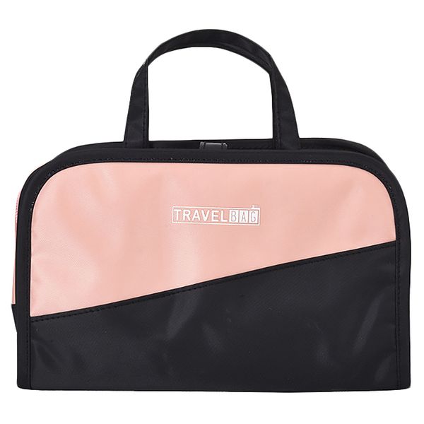 

women's two-in-one cosmetic bag folding cosmetic storage bags travel organizer makeup bag large capacity beauty toiletry bags bl