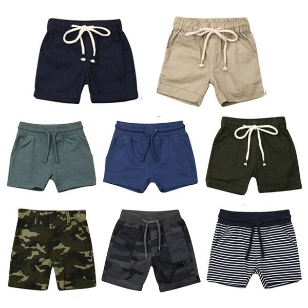 

toddler kid baby boy summer camo pants shorts bottoms trousers sports clothes 8 style, Black
