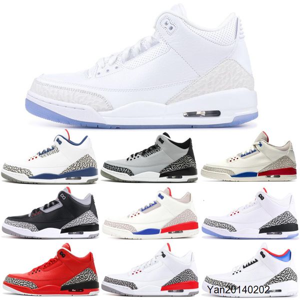 

2019 wholesale new men basketball shoes boots grateful pure white tinker black cement charity game outdoors sports sneakers size 7-13