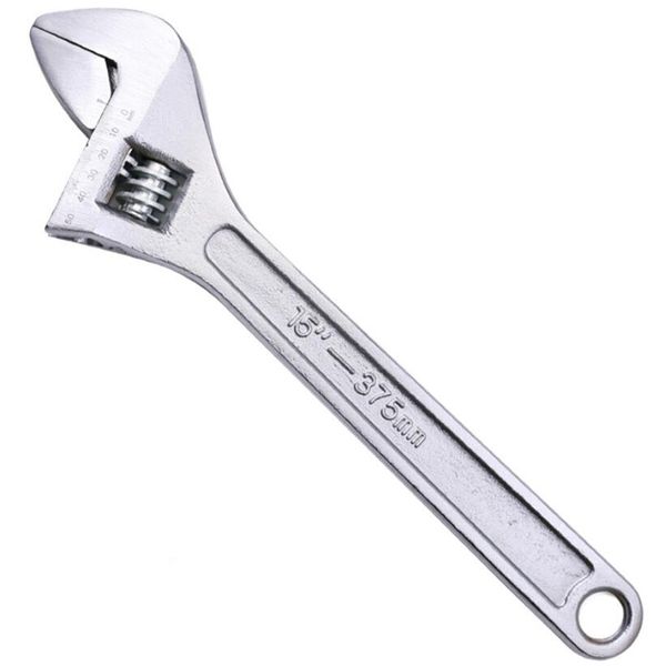 

adjustable wrench set, forged, heat treated, chrome-plated (15inch)