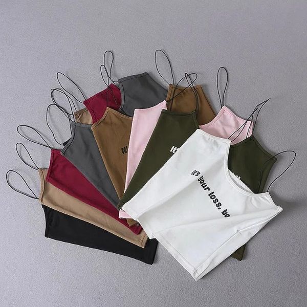 

women's camisole vest summer camisole casual comfortable wild tank multicolor qq1, White