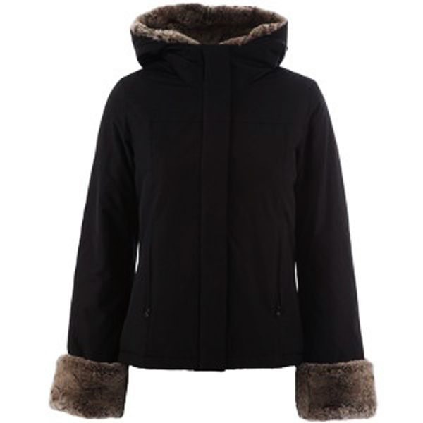 

new arrival women's new boulder parka winter down coat fur hoodies 100% white duck down mixed order mixed colors, Black