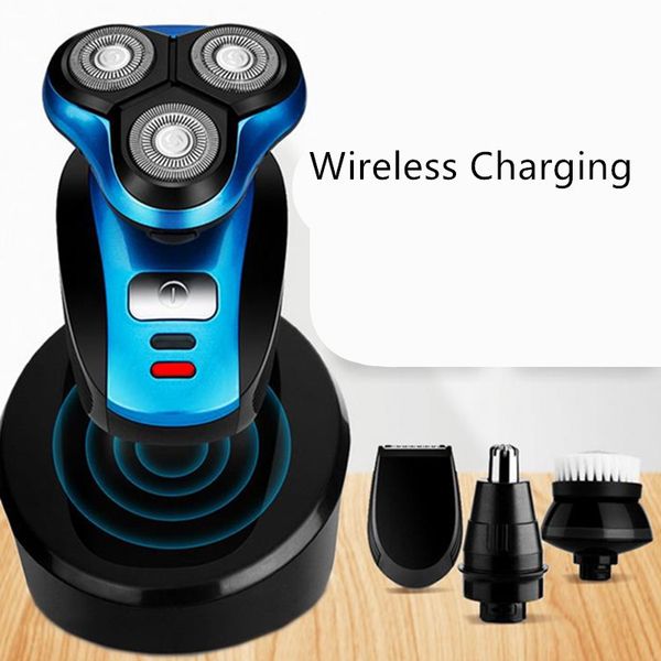

3 blades electric shaver for men washable beard shaving machine electric razor face care usb wireless charging 40#1125