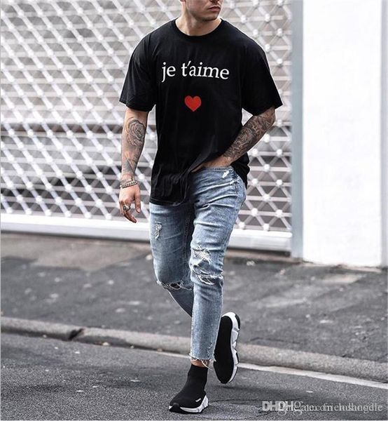 

holes skinny light blue mens jeans fashion ripped mens capris stretch mens long pants male apparel